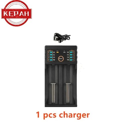 Original högkvalitativt 26650 batteri 5000mAh 3,7V 50A litiumjon uppladdningsbart batteri för 26650A LED ficklampa+laddare