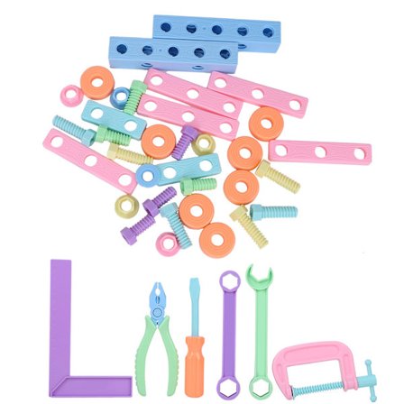 DIY Byggeklodser Sæt 108.5 Manuel Skrue Samling Pædagogisk Legetøj til Børn