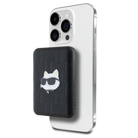 Karl Lagerfeld Choupette MagSafe Powerbank 16W 5000mAh KLPB5FPGKSCHHK musta/musta