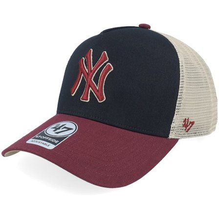 47 Brand - MLB Svart trucker Caps - New York Yankees MLB Mesh Tt 47 Offside Dt Black A-frame Trucker @ Hatstore