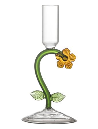Vesper Candle Holder Home Decoration Candlesticks & Lanterns Candlesticks Orange Bloomingville