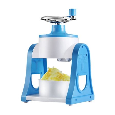 Manuell ismaskin för krossning av is, hushållsmaskin för krossning av is, minikvarn för is till sommaren (blå)