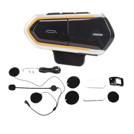 Bluetooth Hjälm Headset Brusreducerande HiFi Stereo IP54 Vattentät Trådlös Motorcykelhörlur för Helhjälm