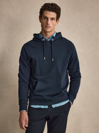 John Henric Men's Marineblauer Baumwoll Hoodie Size XXL