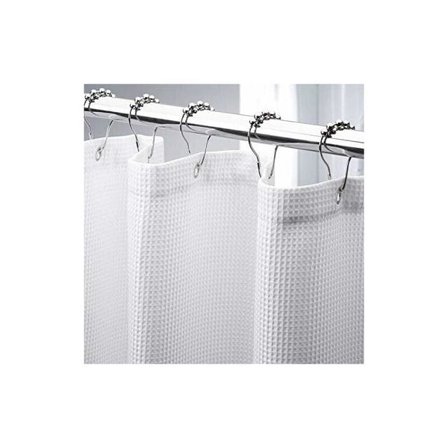 180*210 cm Ekstra Langt Vaffelvævet Bruseforhæng, Ekstra Tykt Stof Sh