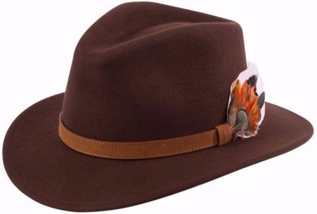 Alan Paine Richmond Felt Hat Brown