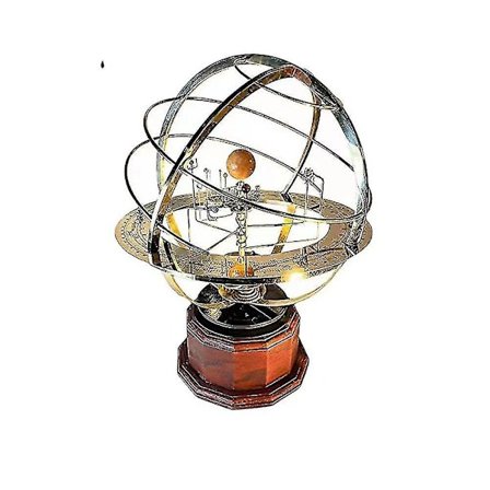 Aurinkokunnan Bebetter Retro Grand Orrery -malli Koti Olohuone Makuuhuone Sisustus Kotiläisjuhlat, syntymäpäivä1 kpl kultaa A -ES