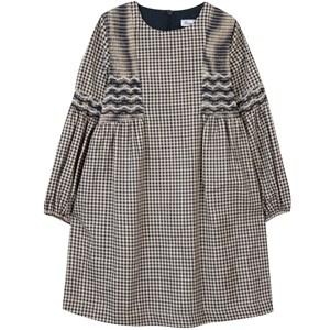 Tartine et Chocolat Checked Dress Marine 5 Years - Dresses - 5 years - Navy - Mädchen