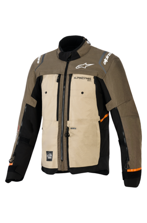 Chaqueta De Moto Alpinestars Cusco Drystar nogal/aluminio/negro S