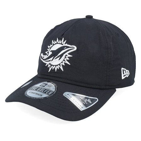 New Era - NFL Schwarz unconstructed Cap - Miami Dolphins Everyday Nylon Black Dad Cap / Unconstructed @ Hatstore