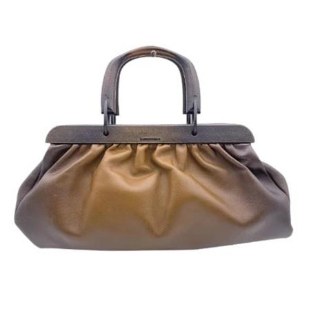 Gucci Vintage Pre-owned Leather handTass , Bruin , Dames , Maat: ONE Size Vintage Tassen