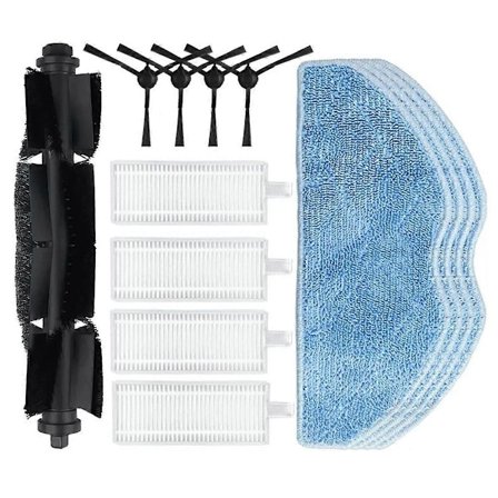 For Rowenta Tefal X-Plorer Serie 75 S+ / RG8597WH Rulle Sidebørste Hepa Filter Moppekluter Robotstøvsuger