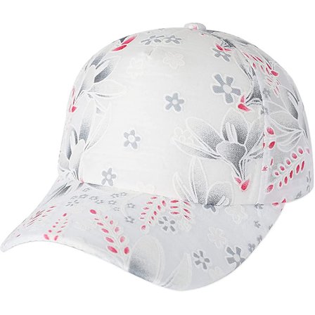 Womens Floral Print Baseball Cap Justerbar Dam Trucker Baseball Cap