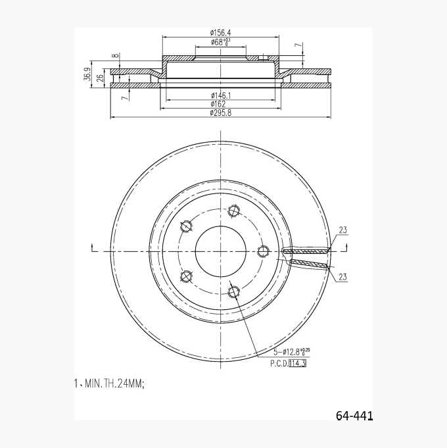 Bromsskiva - Biltema