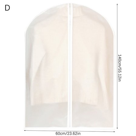 IC Klädskyddspåsar Klädskydd Skyddar mot damm Klädväska Hangi 60X140cm