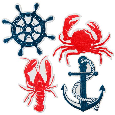 Krabba Dekorationskonfetti i Trä - Partyninja.se