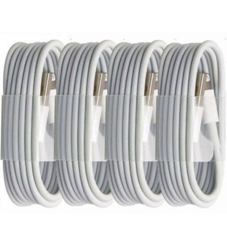 4st Synk 1m laddare kabel för Iphone|vit