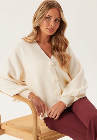 VILA-Viradia L/S ROSE CARDIGAN ROSE-S