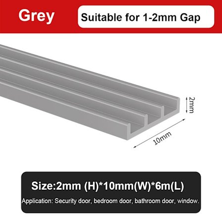 6M dørgab-tætningsliste Vinduestrækudelukker