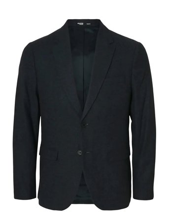 Slmslim-Reed Wool Blz Noos Navy Selected