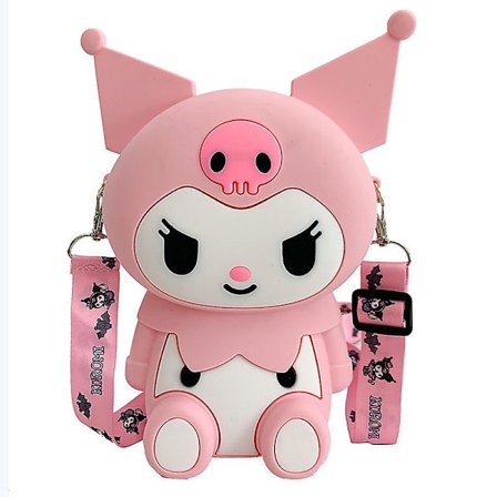 Anime Cartoon Kuromi Silikonväska Messenger Bag Barnväska