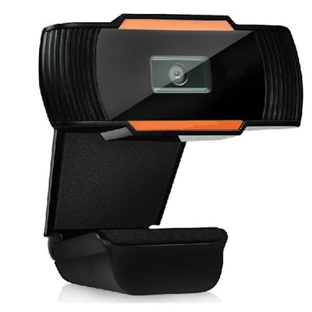 12MP pikseliä HD 360 Webcam USB PC Kannettava tietokone Kamera Musta