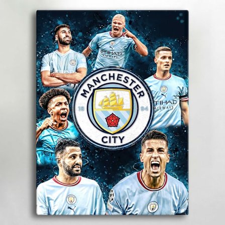 Lerretsbilde / Bilde - Manchester City - 40x30 cm - Lerret