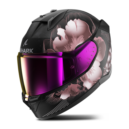 Shark D-Skwal 3 Mayfer Integralhjälm Svart/Violett M