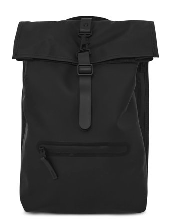 Rains Rolltop Rucksack W3 - Black - ONE SIZE