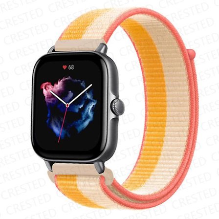 20 mm 22 mm watch för Amazfit Gts/2/2e/4/3/mini Gtr 4/2/3/ pro 47 mm Stratos 3 nylon Pulseira Correa Amazfit bipsband