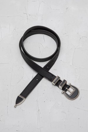 Moon Belt Black Silver 85