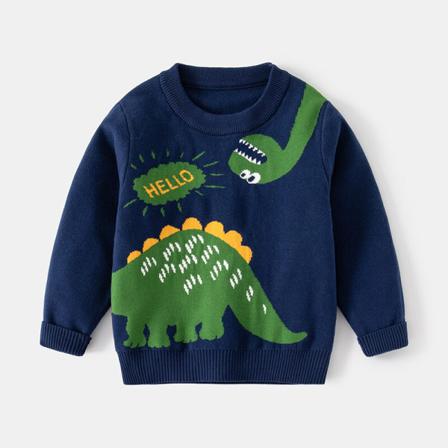 Boy Crew Neck Tröja Varm Pullover