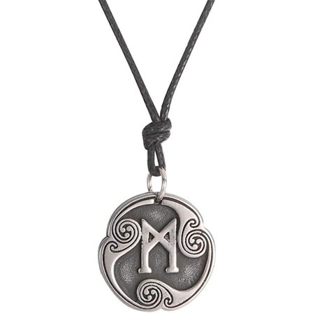 24 Runer Talisman Smykke Halskje Pagan Hengemynt Norse Runer Vintage Justerbar