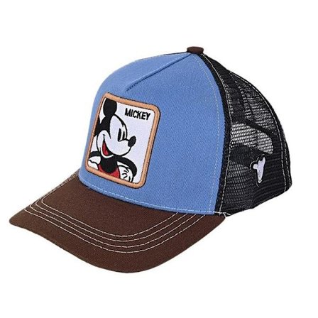 Tecknad Mickey Donald Duck Snapback Bomullshatt för Män och Kvinnor Hip Hop Nätkeps Direktförsäljning Mickey Blå