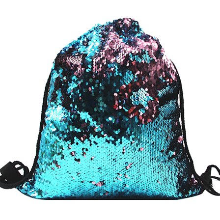Glittrande Ryggsäck med Dragkedja Sjöjungfru Sekvens Dansväska