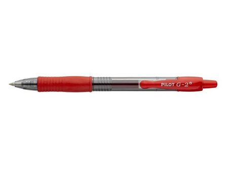 PILOT Gelpenna G2 Plus 0,5 röd - Lyreco - Kontorsmaterial - Pennor - Gelpennor