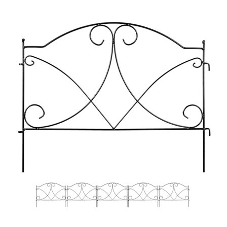 metallinen kukkapenkkiaita 6 osassa