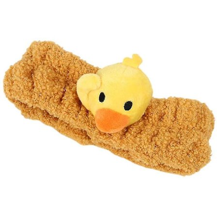 Japansk 3D Gul Ande Hårbånd Fluffy Plys Hårbånd