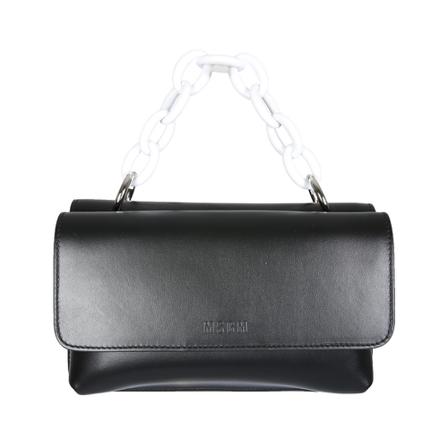 Msgm, Twin Shoulder Bag Zwart, Dames, Maat:ONE Size