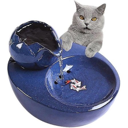 Kattefontæne til drikkende katte, automatisk cirkulerende Pepper vanddispenser, bærbar hygiejnisk udskiftelig filter-blomsterlignende vandskål