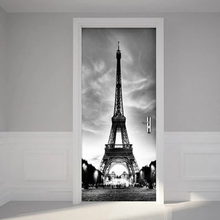 77x200cm Dørklister Trompe l'oeil Effekt 3D Tapet (Stil 5)