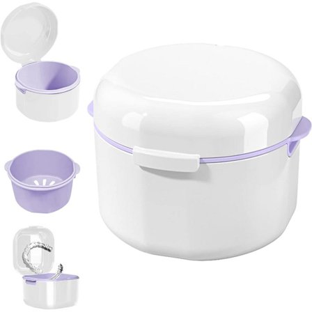 ING Protesebrett, 1 stk, 9,6 X 8,8 X 7,7 Cm, Tannreguleringboks, Tannreguleringsbrett, Proteserengjøring, Brett, Proteser, For tannregulering, 