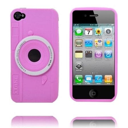 Camera Skal (Rosa) iPhone 4/4S Skal
