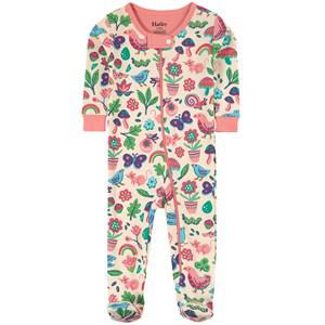 Hatley Cream Rainbow Park Footed Baby Body 9-12 Months - Nightwear - 9-12 months - Cream