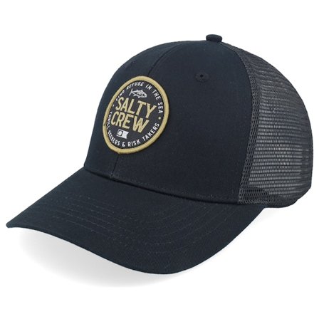 Salty Crew - Legendary Retro Black Trucker Trucker Black Cap - @ Hatstore