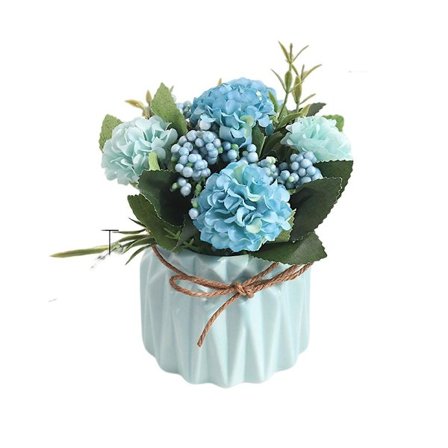 Kunstige Blomster, Grønne Planter, Potteplanter, Små Ornamenter, Hjemme Stue, Spisestue Dekoration, Bonsai