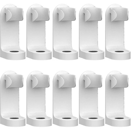 Elektrisk tandborsthållare, 10-pack, väggmonterad