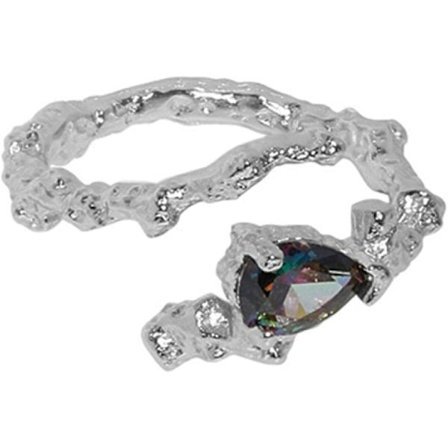 925 Sterling Silver, Öppen Justerbar Ring, Dam Smycken