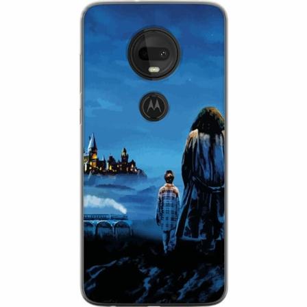 Motorola Moto G7 Genomskinligt Skal Harry Potter Hogwarts Leg