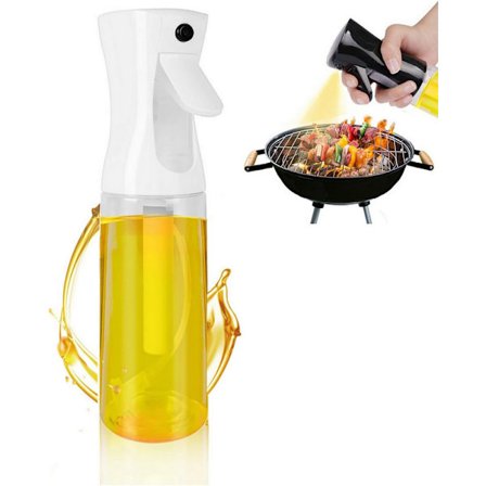 Oljespray 220 ml, Jämn Spray, BPA-fri, Glasflaska, Sprayflaska för olja/vinäger, för Matlagning & Grillning